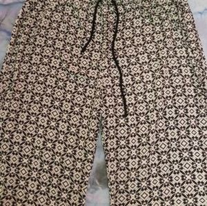 Flared drawstring pants